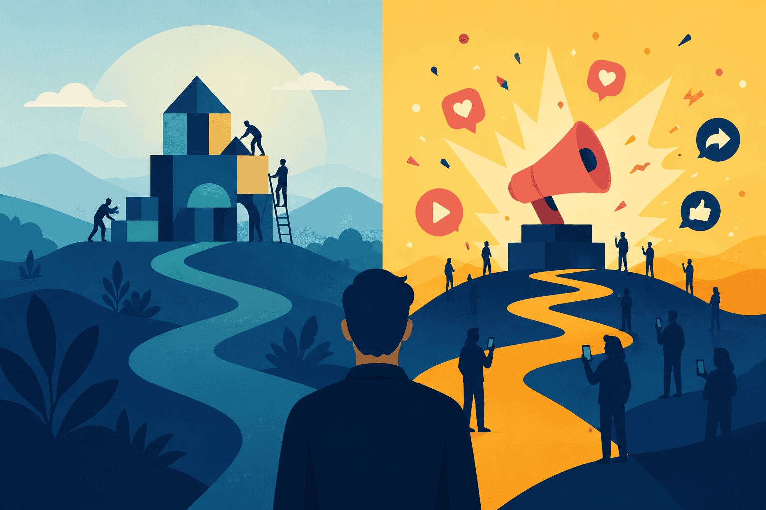 Brand building vs virality