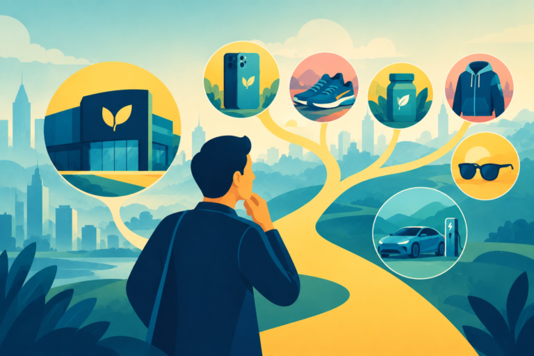 A business strategist connecting a core brand to new market sectors on a growth chart, representing category expansion